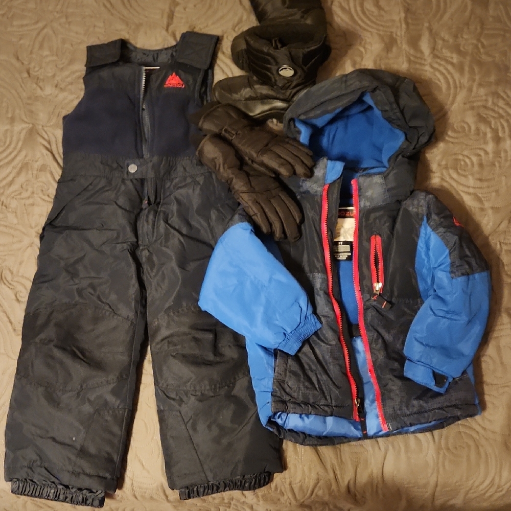 Snozu Blue and Black Snowsuit